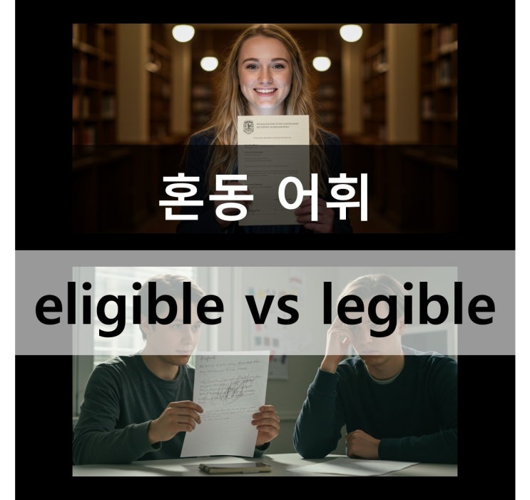  혼동 어휘 eligible vs legible