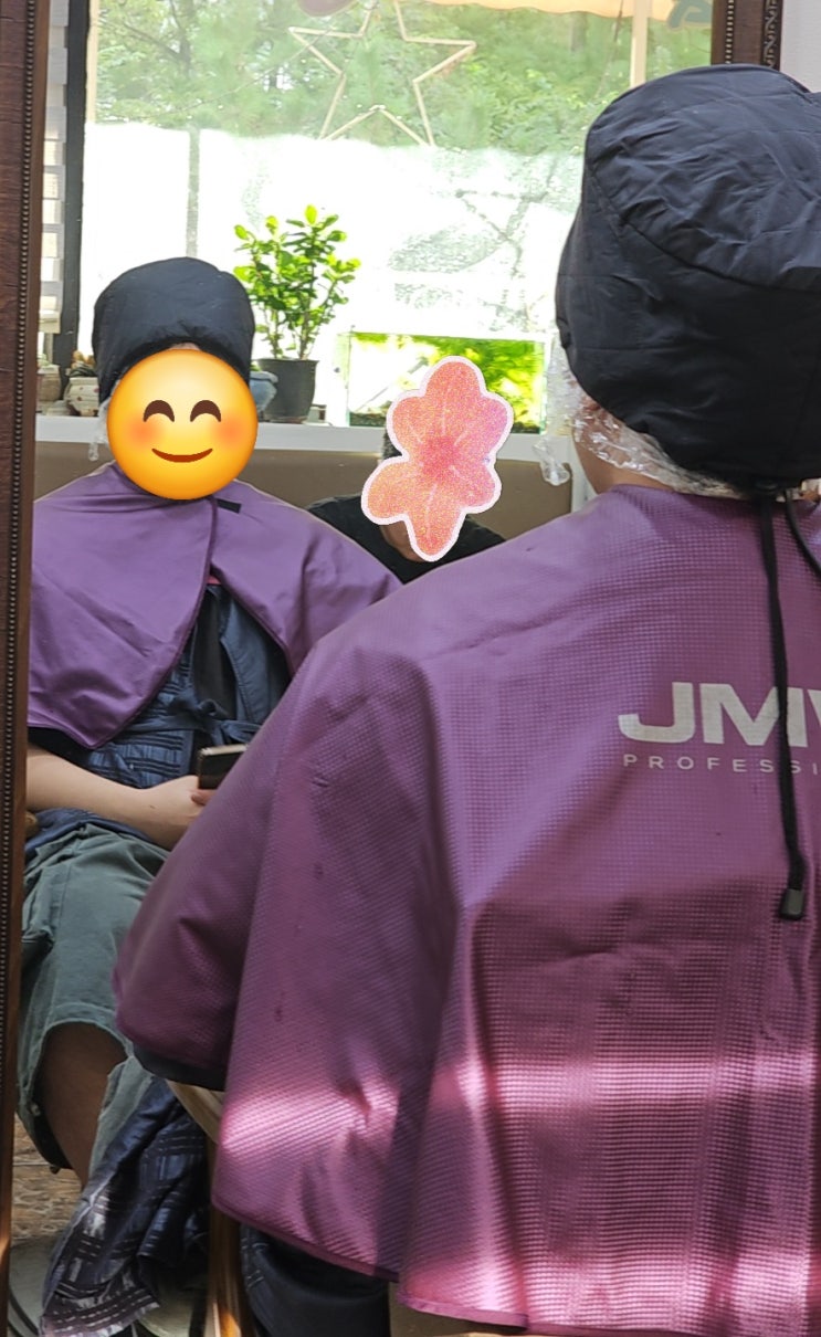  아들과 미용실에~