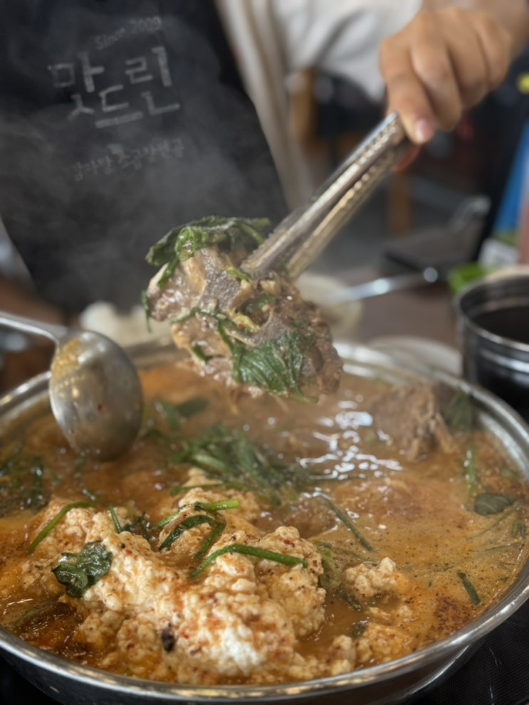  강릉오죽헌맛집 강릉맛드린 순두부해장국&감자탕 순두부 감자탕 추천
