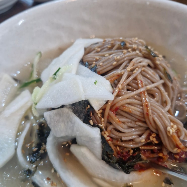  부산 사직야구장근처 맛집 주문진 막국수