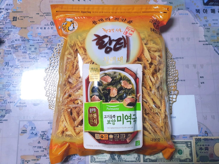  풀무원 고기듬뿍 보양 미역국과 용대리 황태채의 만남! 황태 미역국 후기