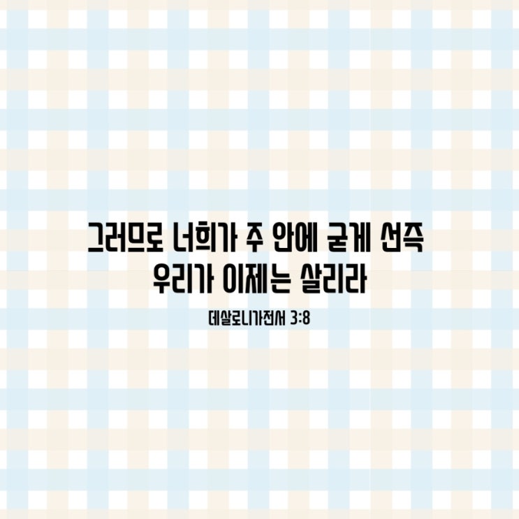  데살로니가전서 2장 17절-3장 13절/믿음으로 서로를 세우는 공동체-매일성경큐티 9월 3일