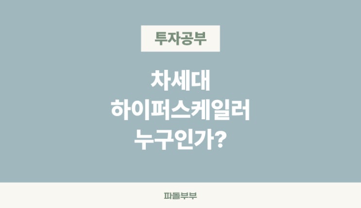  하이퍼스케일러란 Hyperscaler 뜻 개념 의미 관련 주식 기업