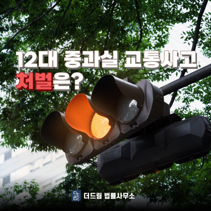  12대 중과실 교통사고 처벌 대비는