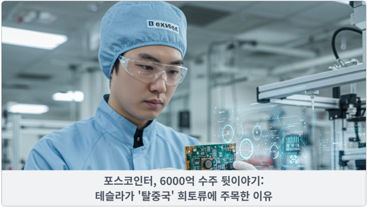  포스코인터, 6000억 수주 뒷이야기:테슬라가 '탈중국' 희토류에 주목한 이유