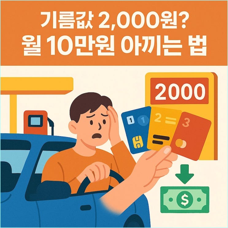  2025 유류세 인하 종료: 기름값 2,000원 시대, 월 10만원 아끼는 주유 할인 카드 3대장 완벽 비교