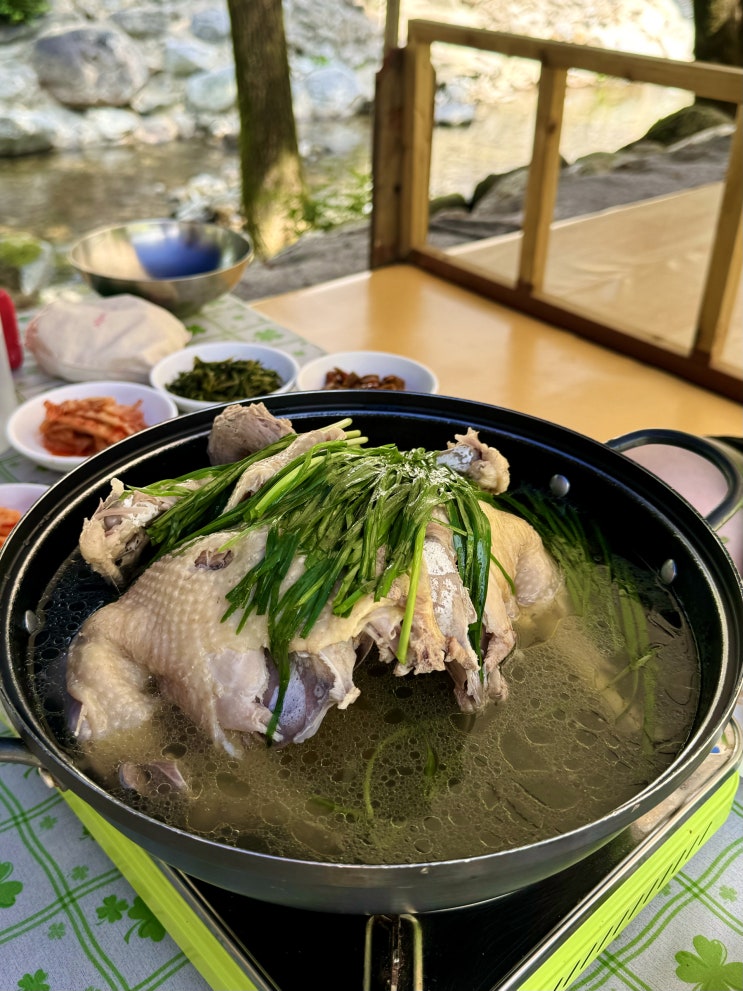  ㅣ양평 맛집ㅣ 서울 근교 계곡 백숙 맛집 어비계곡 평상 양평 '개울가의집' 닭백숙, 도토리묵, 감자전 내돈내산 뭐쩝일 160th