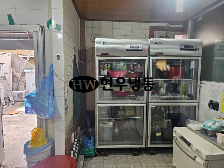  울산업소용냉장고수리 빌리프유니크냉장고 온도조절기 아날로그TC교체수리
