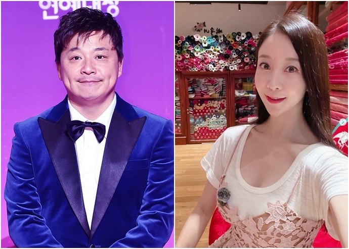 방송인 <b>윤정수</b>, 12살 연하 스포츠 리포터 출신 <b>원자현</b>과 결혼