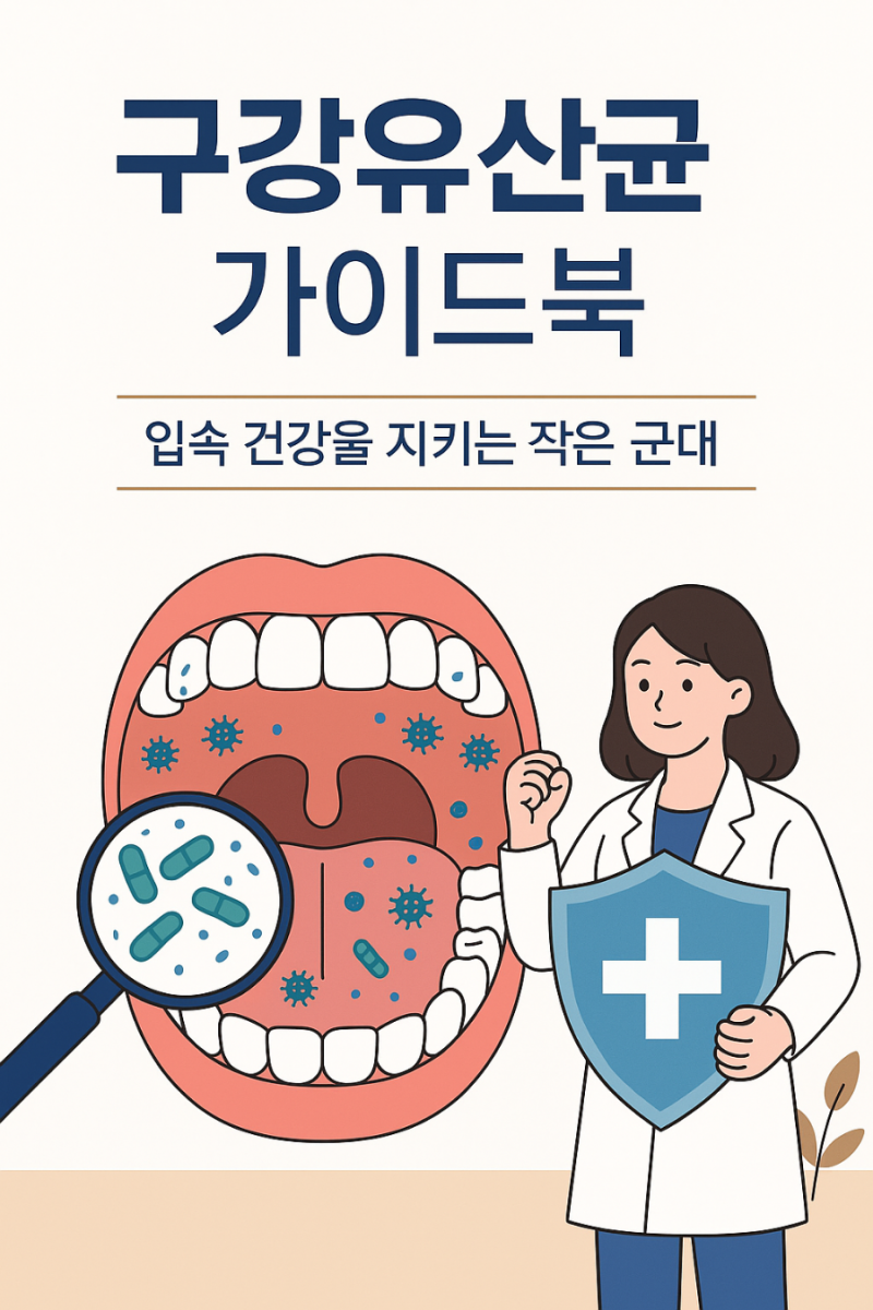 [건강 정보] 구강유산균 가이드북, "입속 건강을 지키는 작은 군대"