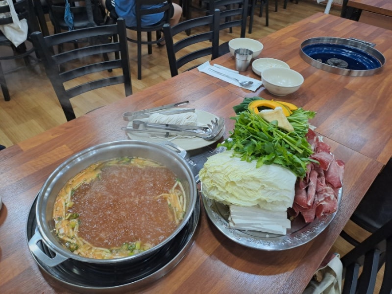 원주 무실동 맛집 봉창이해물칼국수/ 뜨끈한 샤브샤브