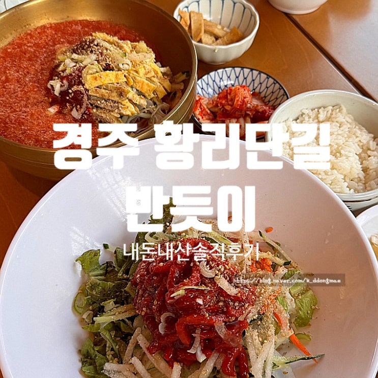 경주 황리단길 맛집 반듯이 육회비빔밥 육전물회 내돈내산 후기