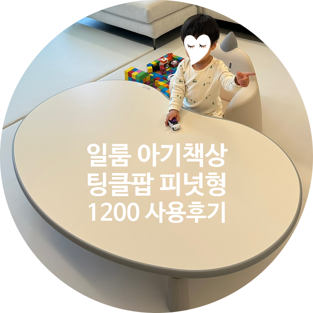 일룸 땅콩책상 팅클팝 피넛형 1200, 내돈내산 10개월 실사용 후기