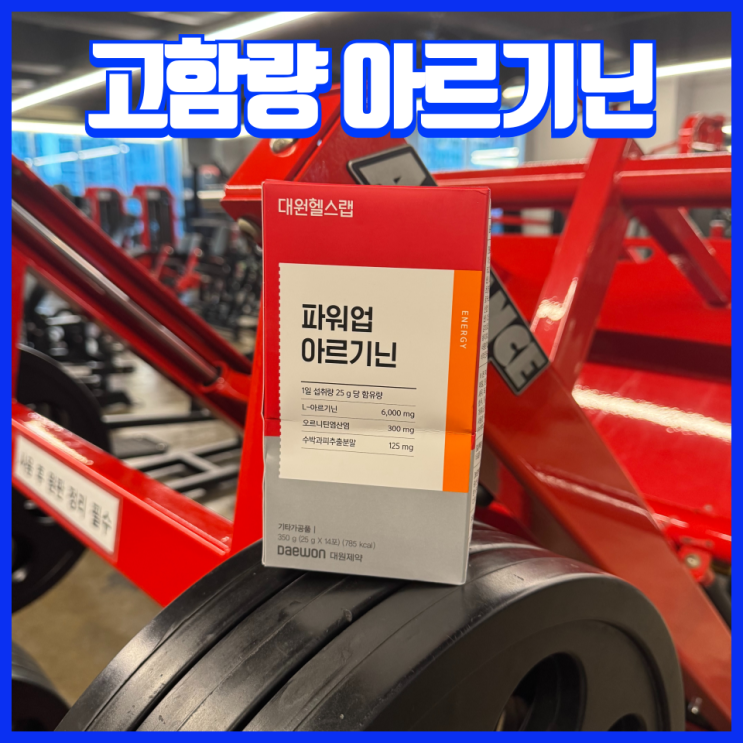 일반인과 운동인들의 활력을 주는 대원헬스 파워업아르기닌6000