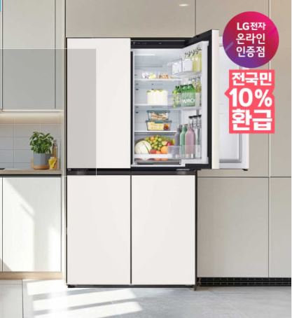  [으뜸효율] LG 오브제컬렉션 매직스페이스 4도어 870L 1등급
