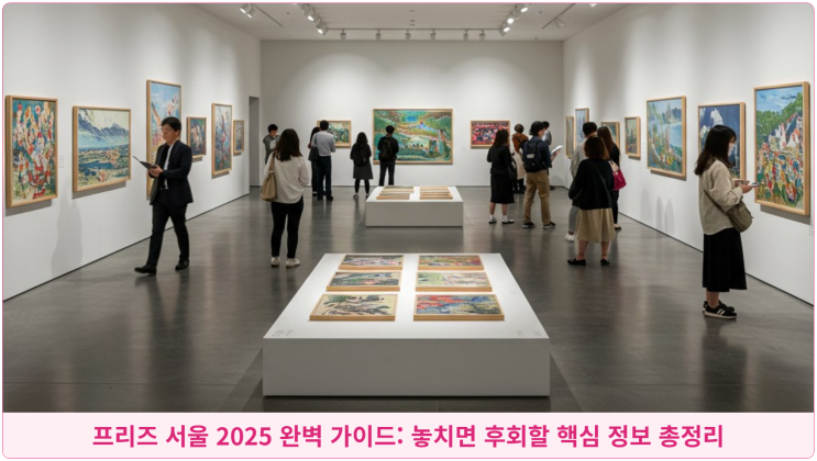  프리즈 서울 2025 완벽 가이드: 놓치면 후회할 핵심 정보 총정리