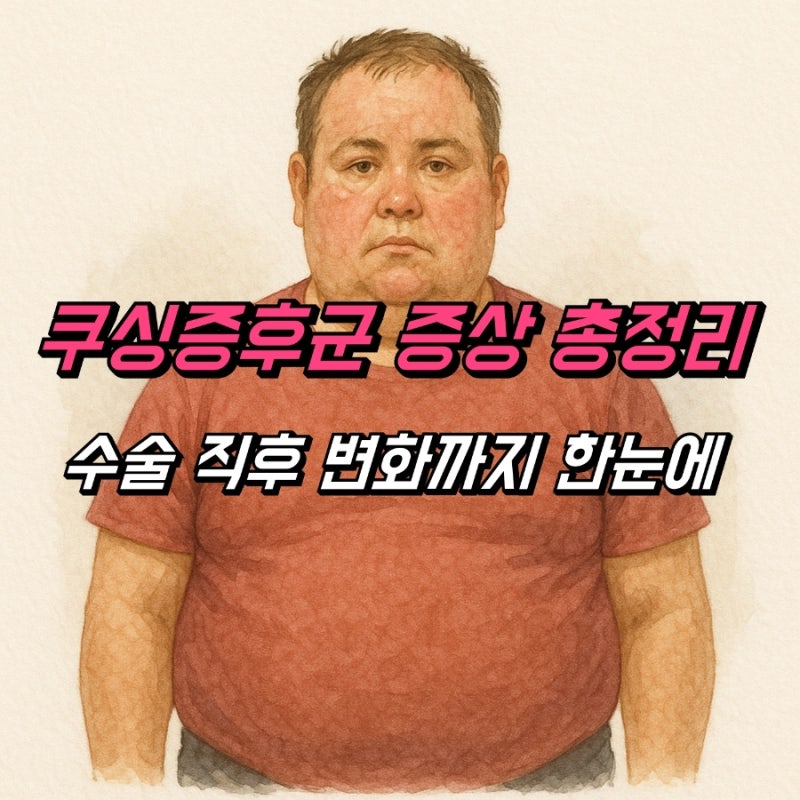 쿠싱증후군 증상, 수술 전후 변화 정리