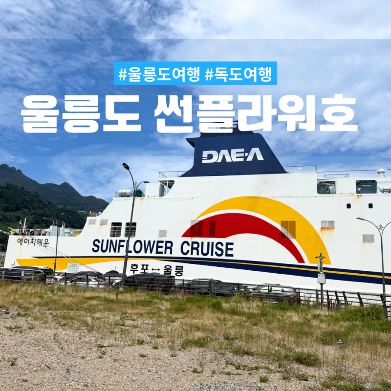 울릉도 유람선 크루즈 가는법 | 울진 썬플라워호 후포항 후기
