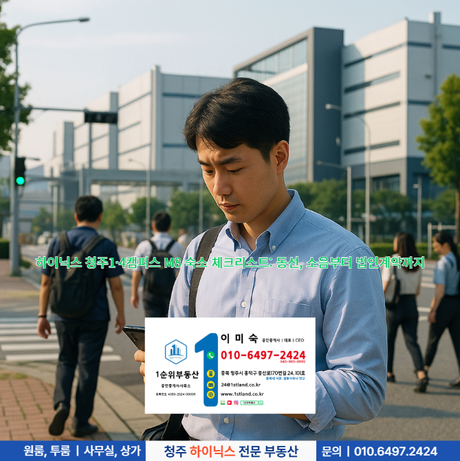  하이닉스 청주1·4캠퍼스 M8 숙소 체크리스트: 동선, 소음부터 법인계약까지