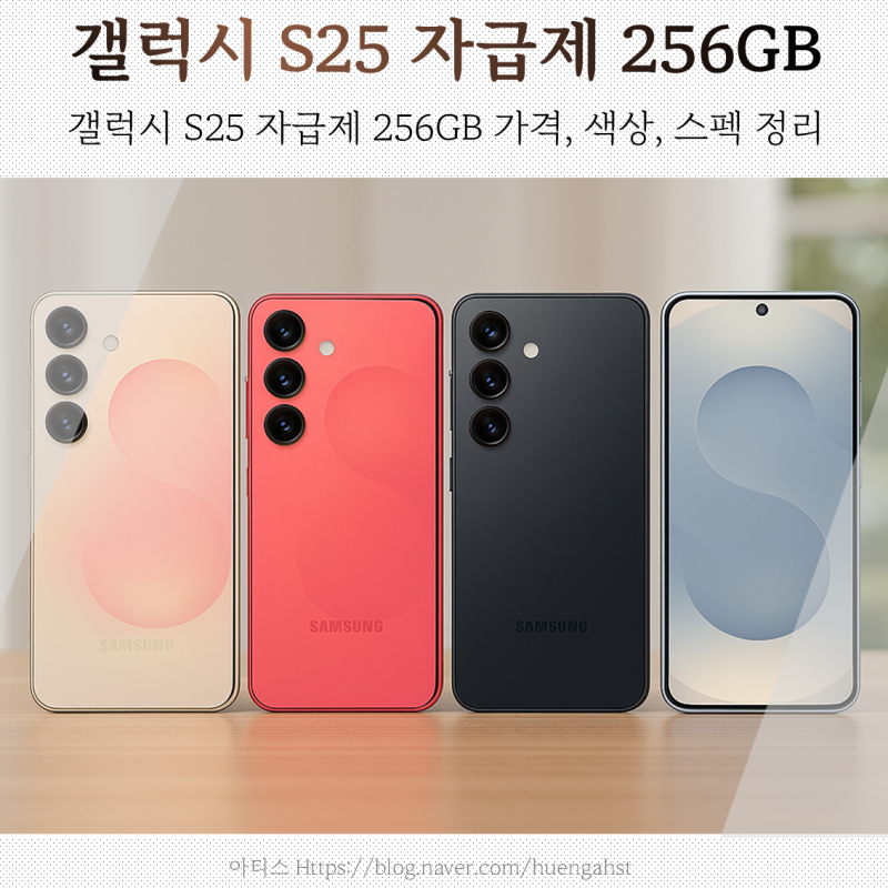 갤럭시 S25 자급제 256GB 가격, 색상, 스펙 정리