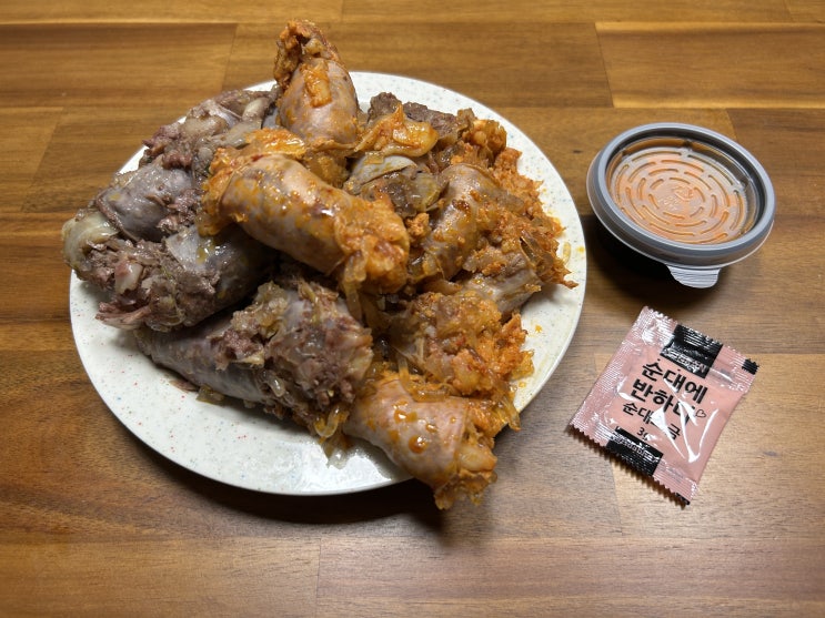  순대에 반하다 대구점 토종+김치순대 8,000원 후기