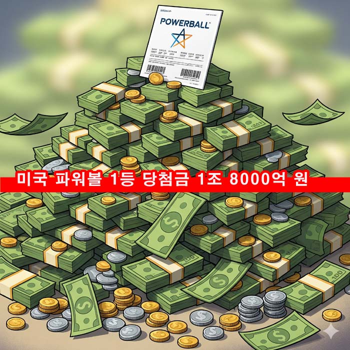  미국 파워볼 1등 당첨금 1조 8000억 원, 세금 얼마, 한국인 세금은