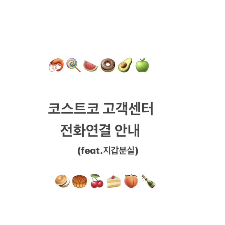  코스트코 고객센터 전화번호 천안 (feat.지갑분실)