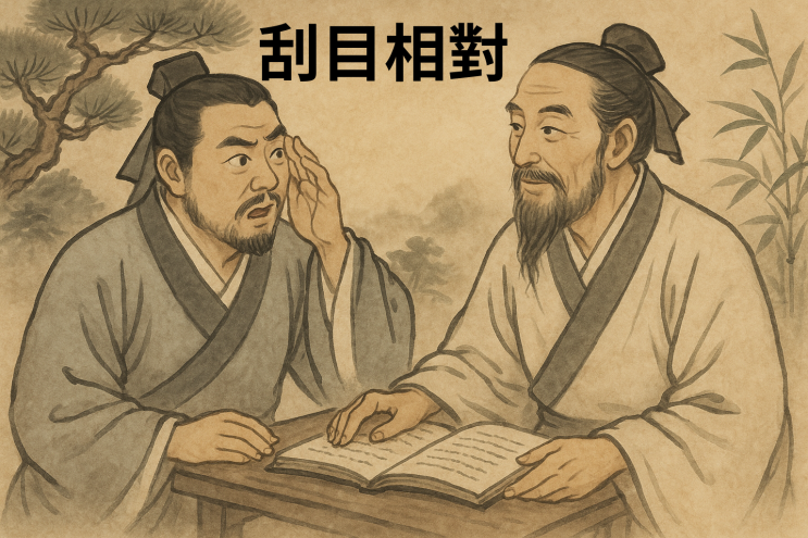   괄목상대(刮目相對) — 눈을 비비고 다시 보다