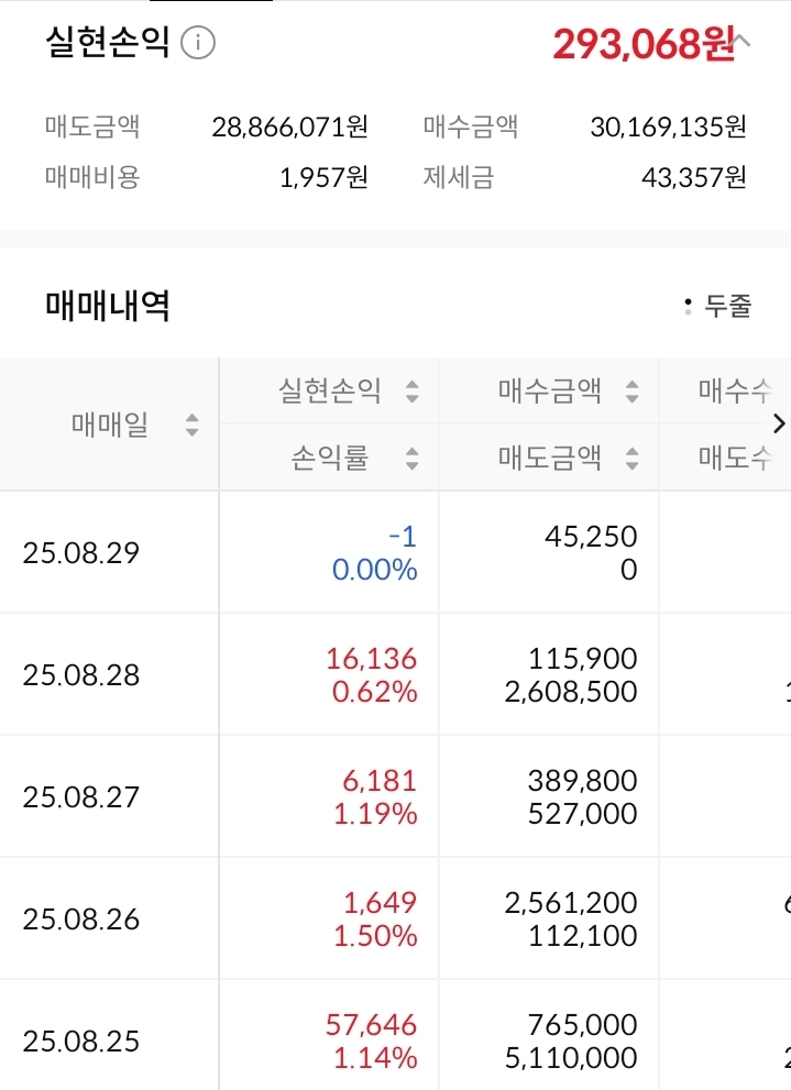  주식 2025년 8월 투자 기록 – 인플레이션을 이겨내기 위한 나의 선택
