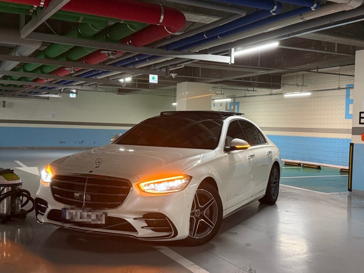  김포전연령렌트카 출장 중 BMW iX3 접촉사고 알파렌트카에서 벤츠 S클래스로 대차한 후기