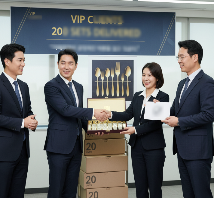  티스푼포크, 소울 골드 VIP 8P  명절/기업 선물 수요 확대 중