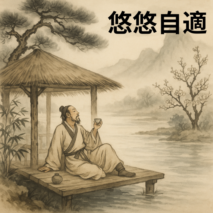   유유자적(悠悠自適) — 한가로이 스스로를 즐기다