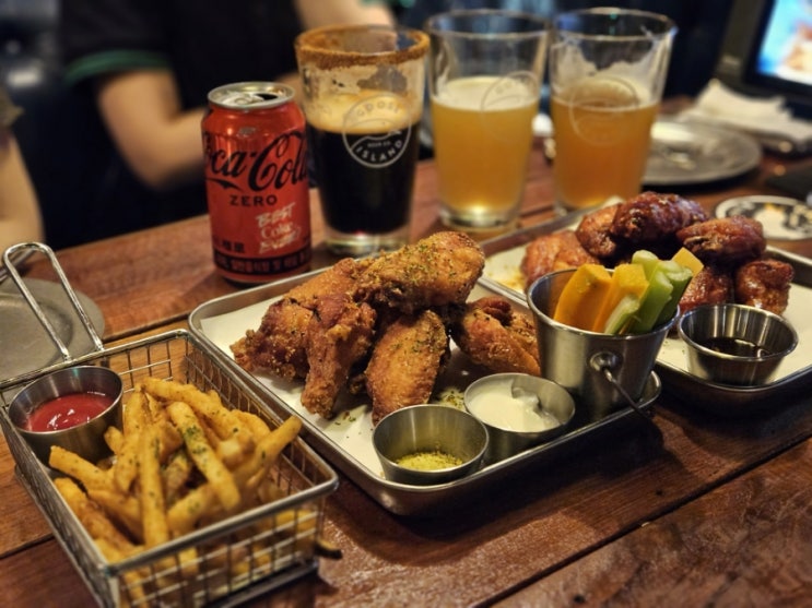  강남구청역 맛집, 피자와 치킨 그리고 맥주가 있는, 구스아일랜드탭룸
