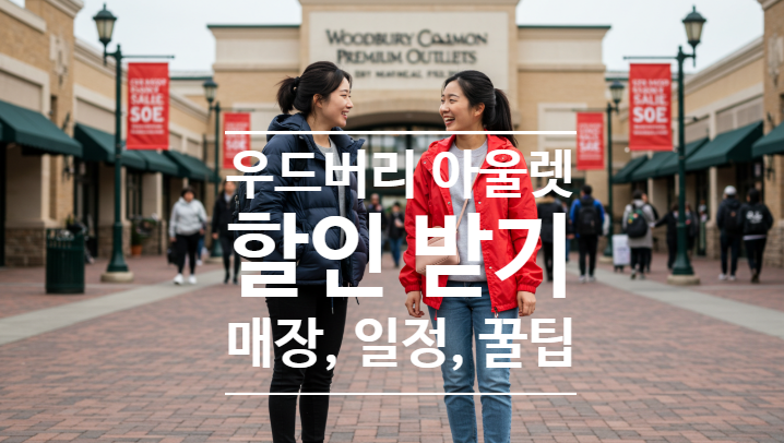  뉴욕 우드버리 프리미엄 아울렛 쇼핑 할인 정보 총정리 (매장, 할인율, 행사기간)