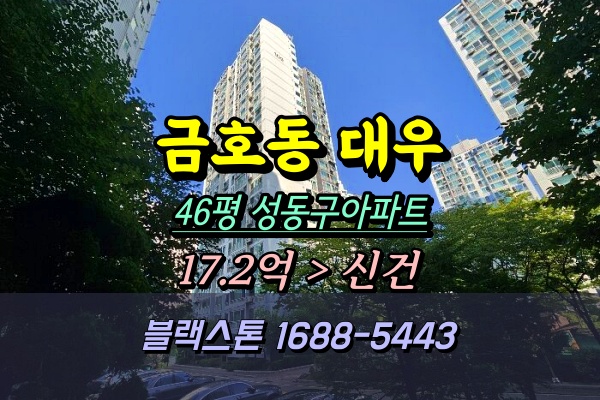  금호동 대우아파트 경매 108동 44A평 중층 [2024타경2634]2번물건