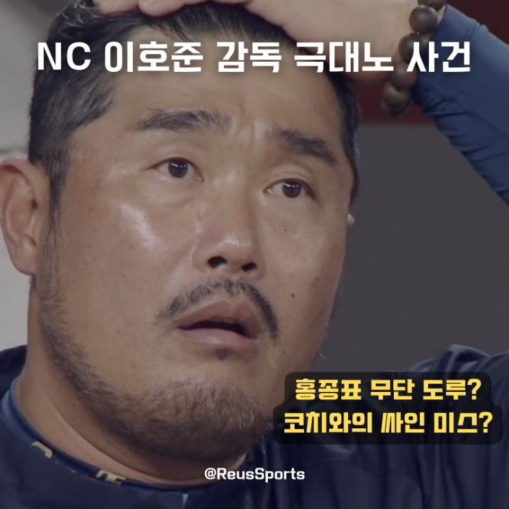 <b>NC</b> 홍종표 무단 도루 <b>이호준 감독</b> 욕하며 극대노 2군행?