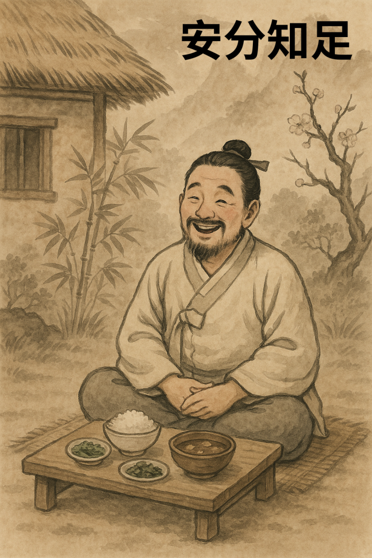   안분지족(安分知足) — 분수를 지키며 만족할 줄 알다