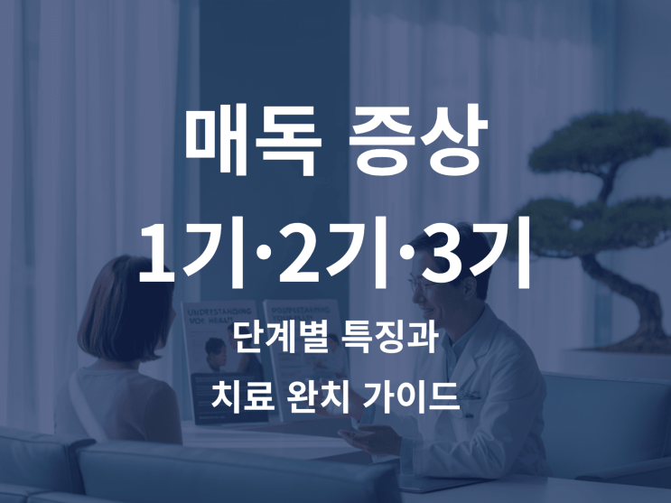  매독 증상 1기·2기·3기 단계별 특징과 치료 완치 가이드