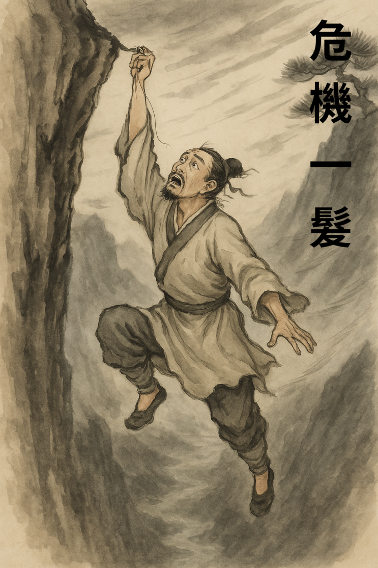   위기일발(危機一髮) — 머리카락 한 올 차이의 위태로움