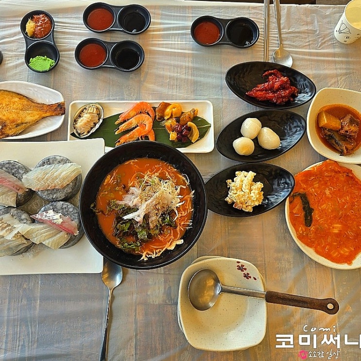  강원도 속초 대포항 머구리횟집 대게 세트