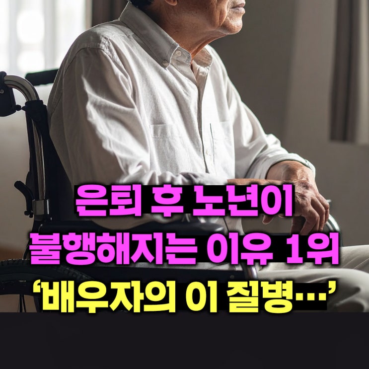  은퇴 후 노년이 불행해지는 이유 1위, 배우자의 '이 질병’