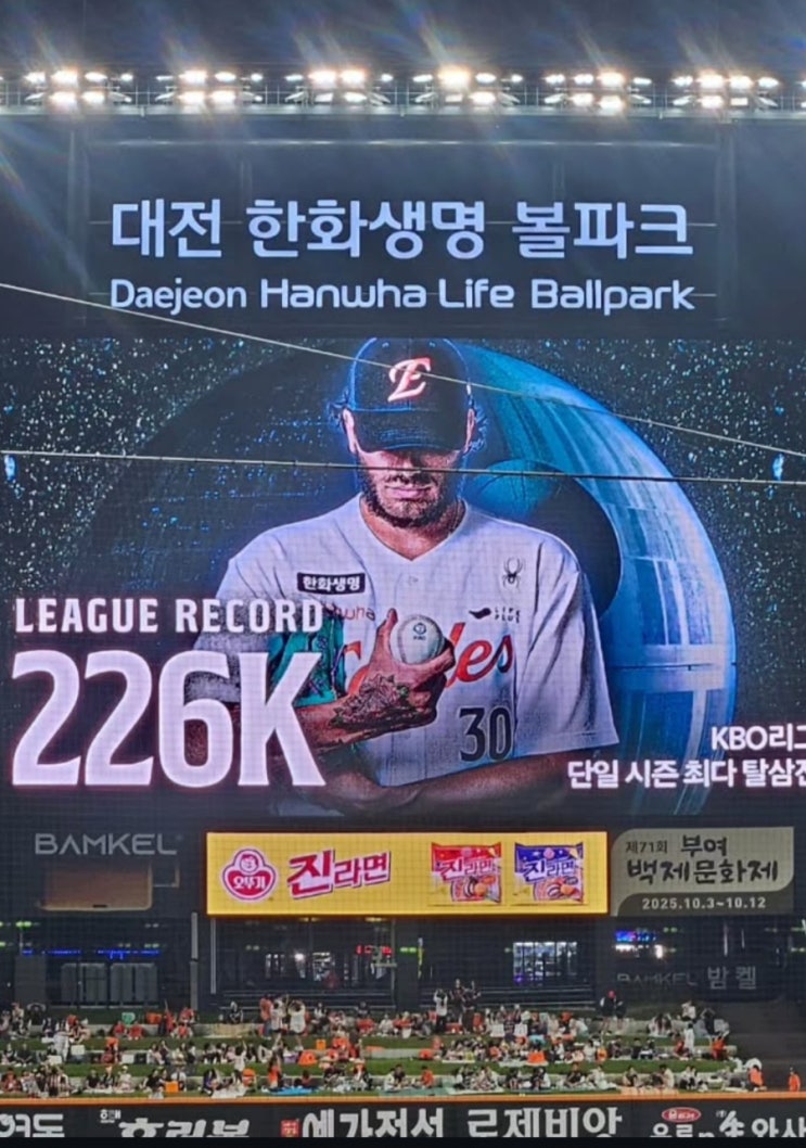 코디 <b>폰세</b>, KBO <b>탈삼진 신기록</b> 달성