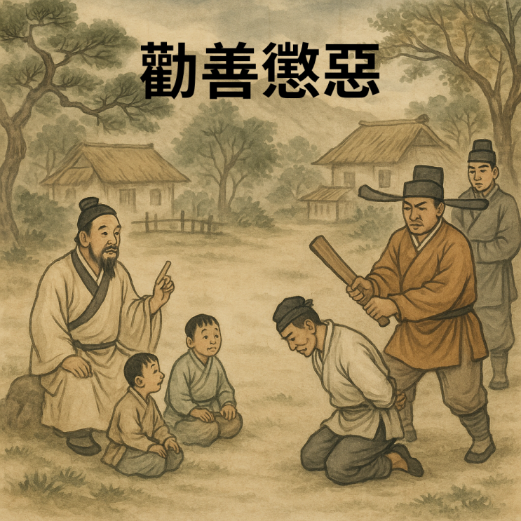   권선징악(勸善懲惡) — 착한 일을 권하고 악한 일을 벌하다