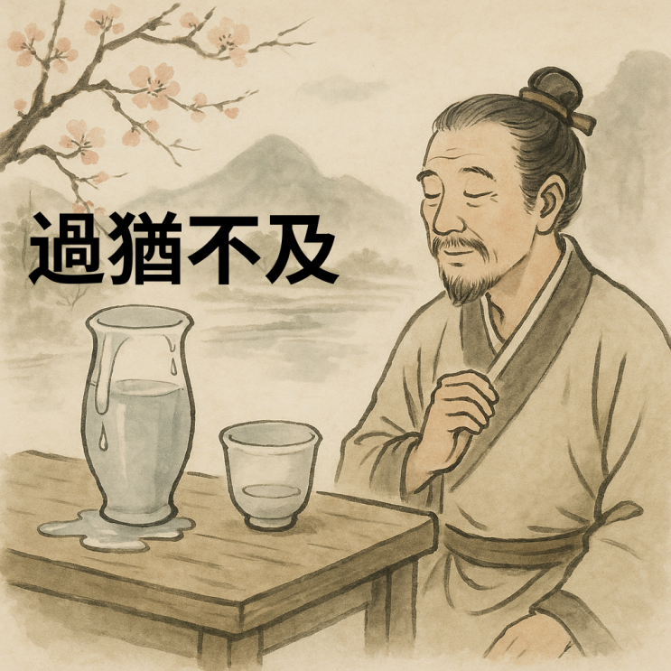  과유불급(過猶不及) — 지나침은 미치지 못함과 같다