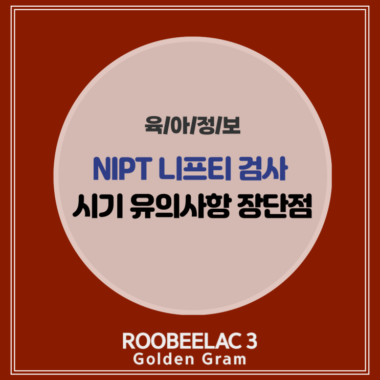  니프티 검사 정의 시기 대상 유의사항 장단점 NIPT 기형아 by. 덴마크 슈퍼 프리미엄 분유 루비락 3