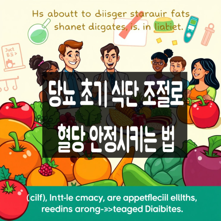  당뇨 초기 식단 조절로 혈당 안정시키는 법