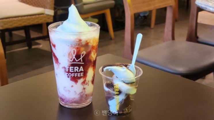  안산 본오동 테라커피 아이스크림 메뉴O