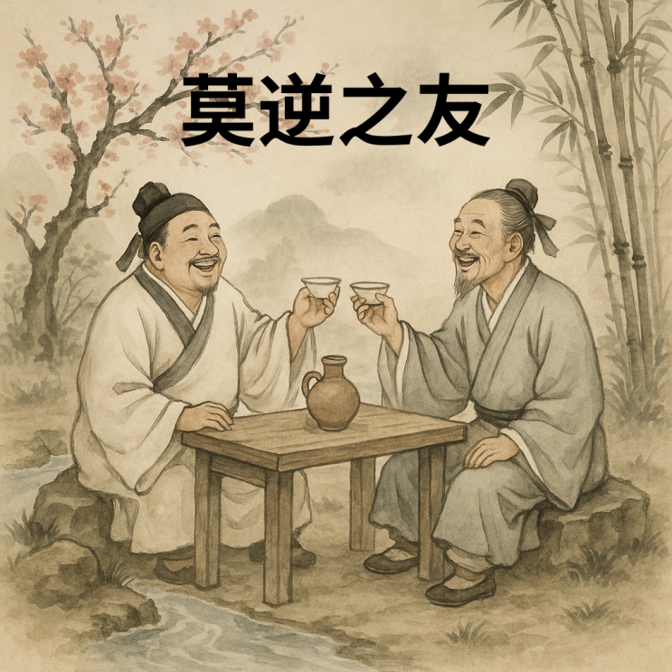   막역지우(莫逆之友) — 마음이 거슬림 없는 참된 친구