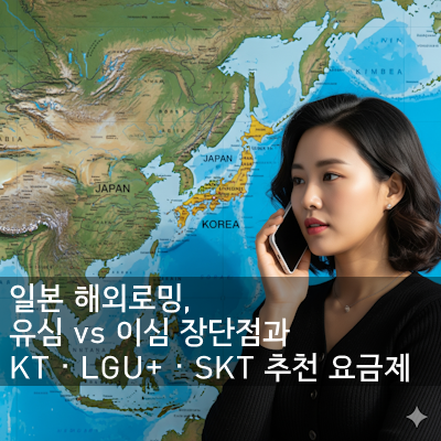 일본 해외로밍, 유심 vs 이심 장단점과 KT·LGU+·SKT 추천 요금제
