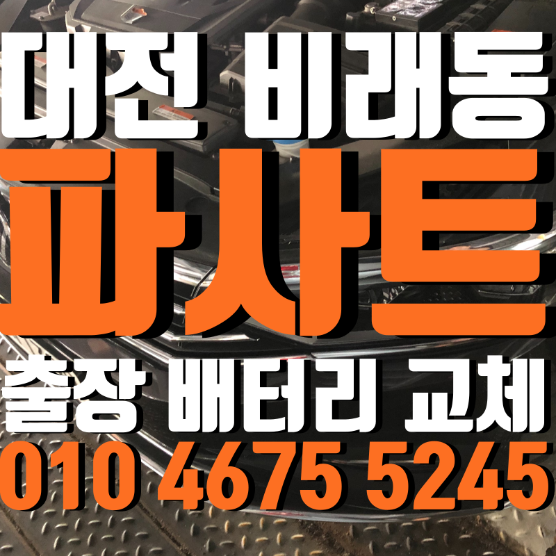 대전 바르타 배터리 비래동에서 파사트 교체 후기